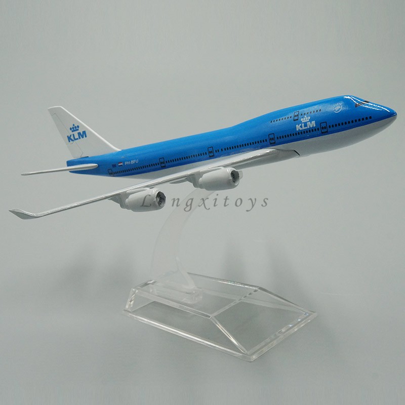 1: 440 Diecast Hợp Kim Kim Loại Máy Bay Máy Bay Mô Hình Đồ Chơi Boeing 747-400 KLM Royal Dutch Airli