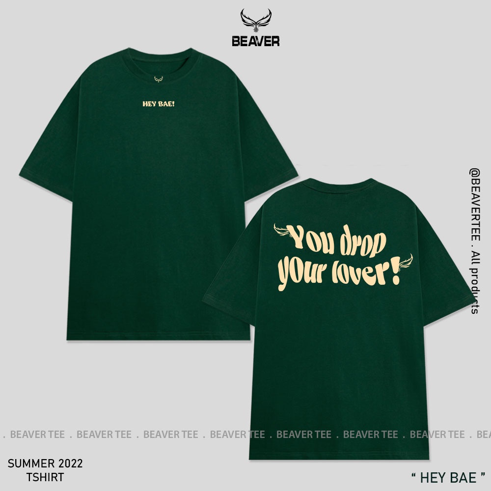 Áo thun Beaver Tee HEY BEA Local Brand tay lỡ form rộng nam nữ Unisex Freeship Extra