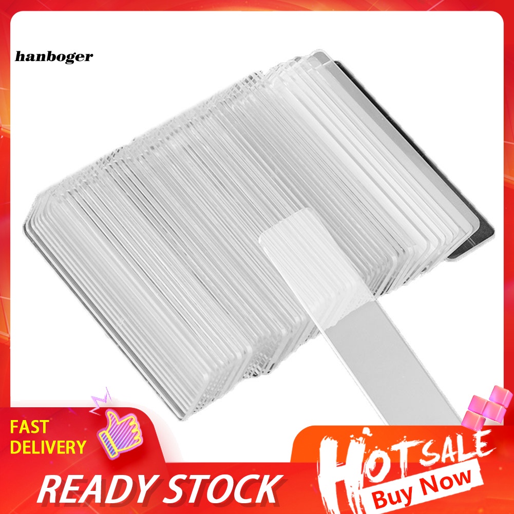 Set 50 thanh acrylic trong suốt trưng bày móng tay giả tiện dụng