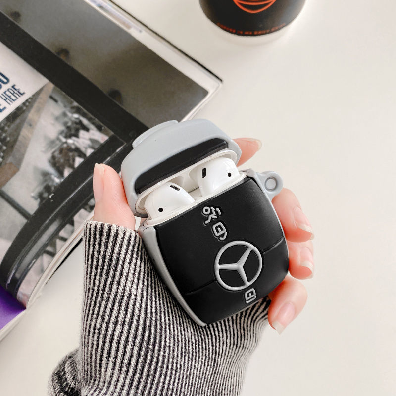 ☞ Ốp bảo vệ hộp đựng tai nghe airpods 1/2 hình chìa khóa xe hơi Bmw Benz