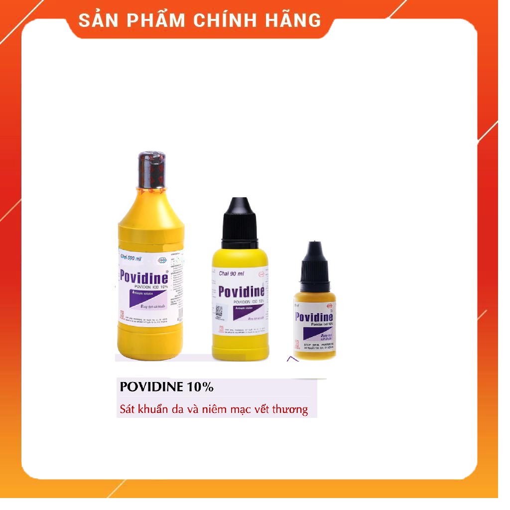 Povidin 10% (20 ml, 90 ml, 500 ml)