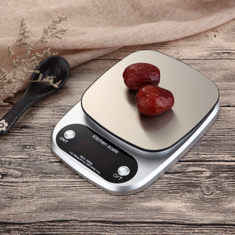 Cân tiểu ly điện tử Kitchen Scale 1g - 10kg Chức năng định lượng thực phẩm siêu chuẩn