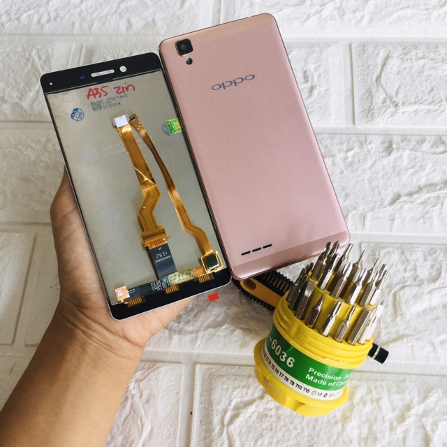 Combo Bộ Vỏ Sườn + Màn Hình Oppo F1W (A35) Zin Hàng Cao Cấp (Tặng bộ vít)