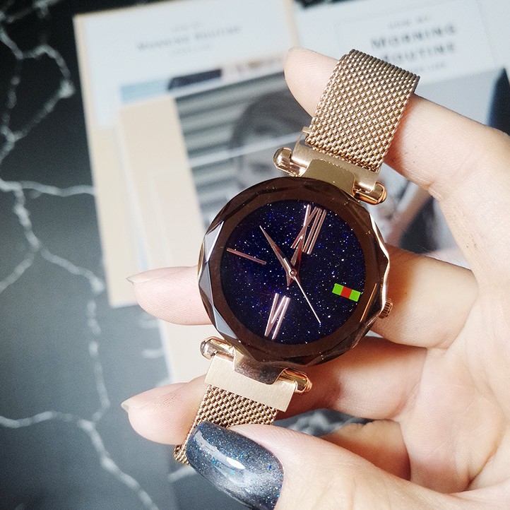 ĐỒNG HỒ NỮ ULZZANG 1102 DÂY THEP KHÓA NAM CHÂM THIẾT KẾ SANG TRỌNG Bán lẻ giá sỉ