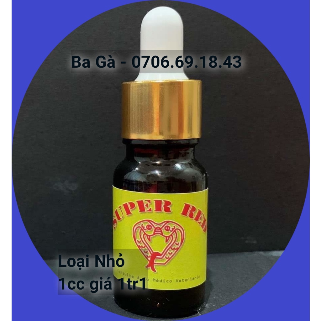 Thuốc gà đá SUPER RED 1cc - Giúp tăng bo, tải cựa, nuốt ói [Loại nhỏ]