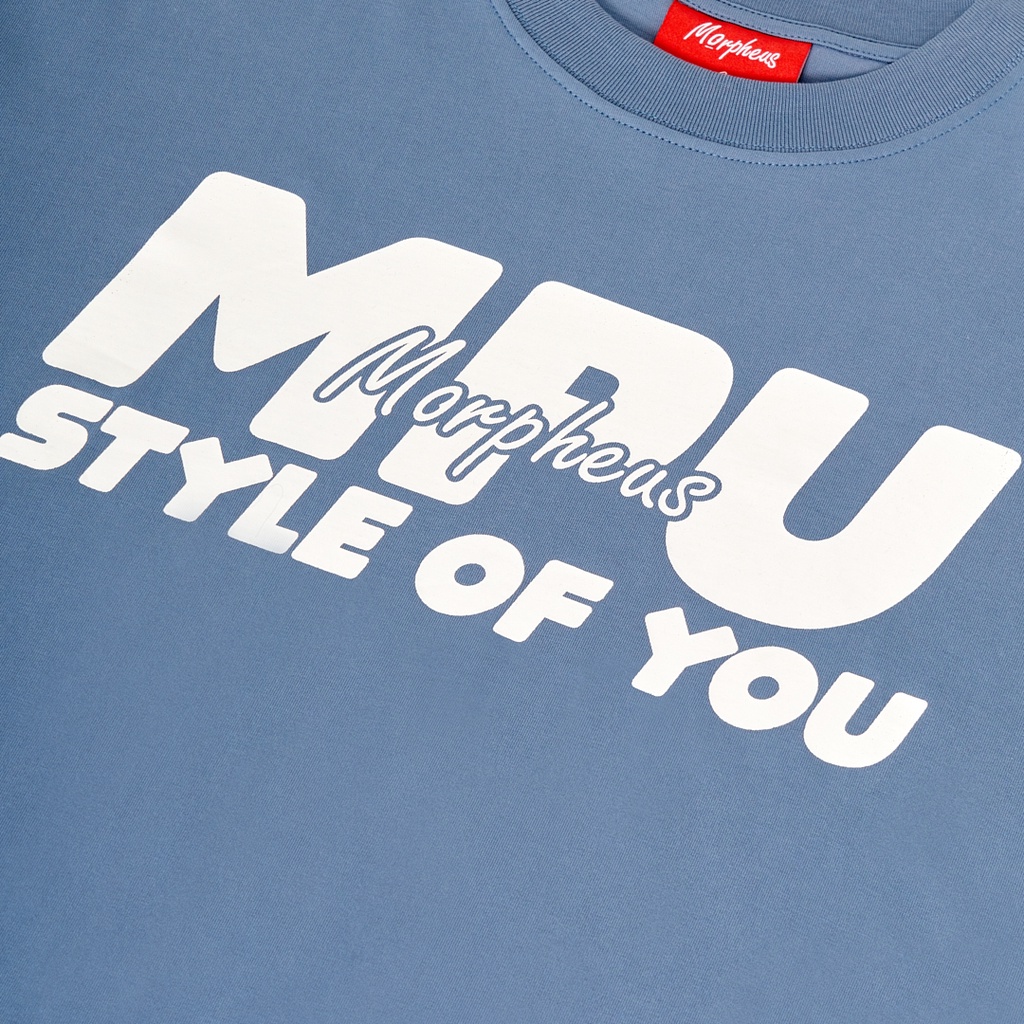 Áo Thun Unisex Morpheus màu Xám Xanh 100% Cotton - Local Brand Chính Hãng