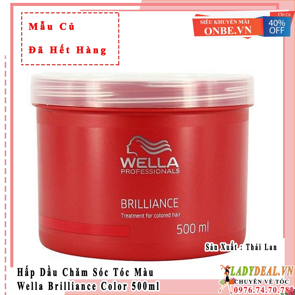 [ Ladydeal.vn ] Hấp dầu giữ màu tóc nhuộm wella brilliance 500ml - Chính Hãng - Mới Nhất