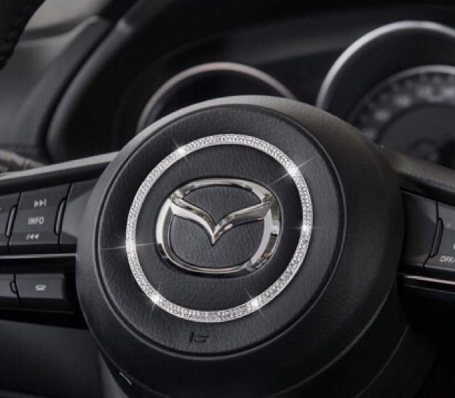 ốp vòng tròn đá vô lăng cho xe mazda3 6 CX5