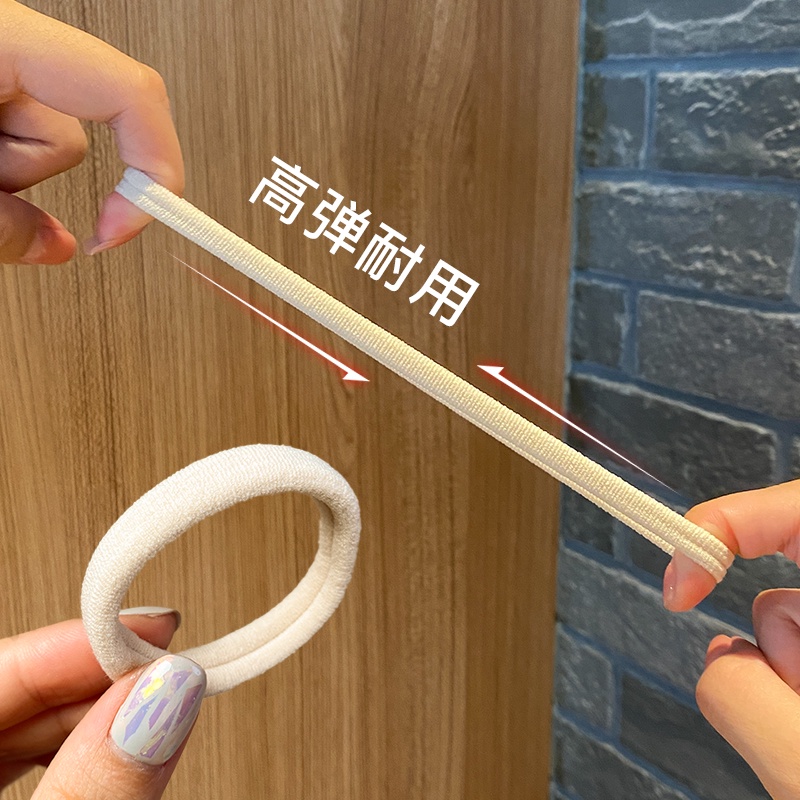 Bộ 20 Dây Thun Cột Tóc Phối Ruy Băng Co Giãn Thời Trang Nhật Hàn