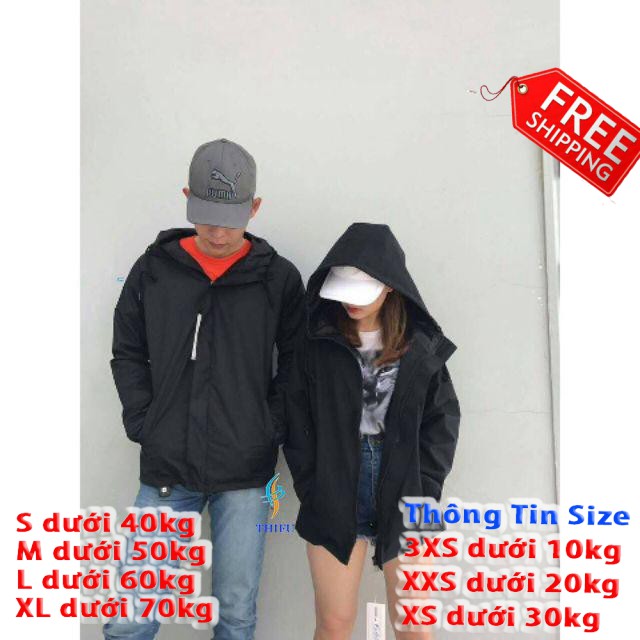 [FREE SHIP TOÀN QUỐC] ÁO KHOÁC NAM NỮ DÙ 2 LỚP FORM RỘNG TRƠN THỜI TRANG CỰC HOT