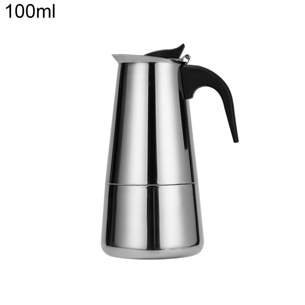 Multi-function Stainless Steel Coffee Pot Mocha Cafe Latte Stovetop Percolator