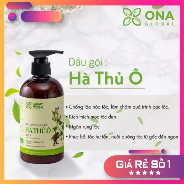 Dầu gội thảo dược hà thủ ô 2 in 1 cỏ cây hoa lá 300ml | BigBuy360 - bigbuy360.vn