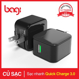 CỦ SẠC NHANH BAGI CHIP QUALCOMM 3.0 - BH 12 THÁNG, LỖI 1 ĐỔI 1