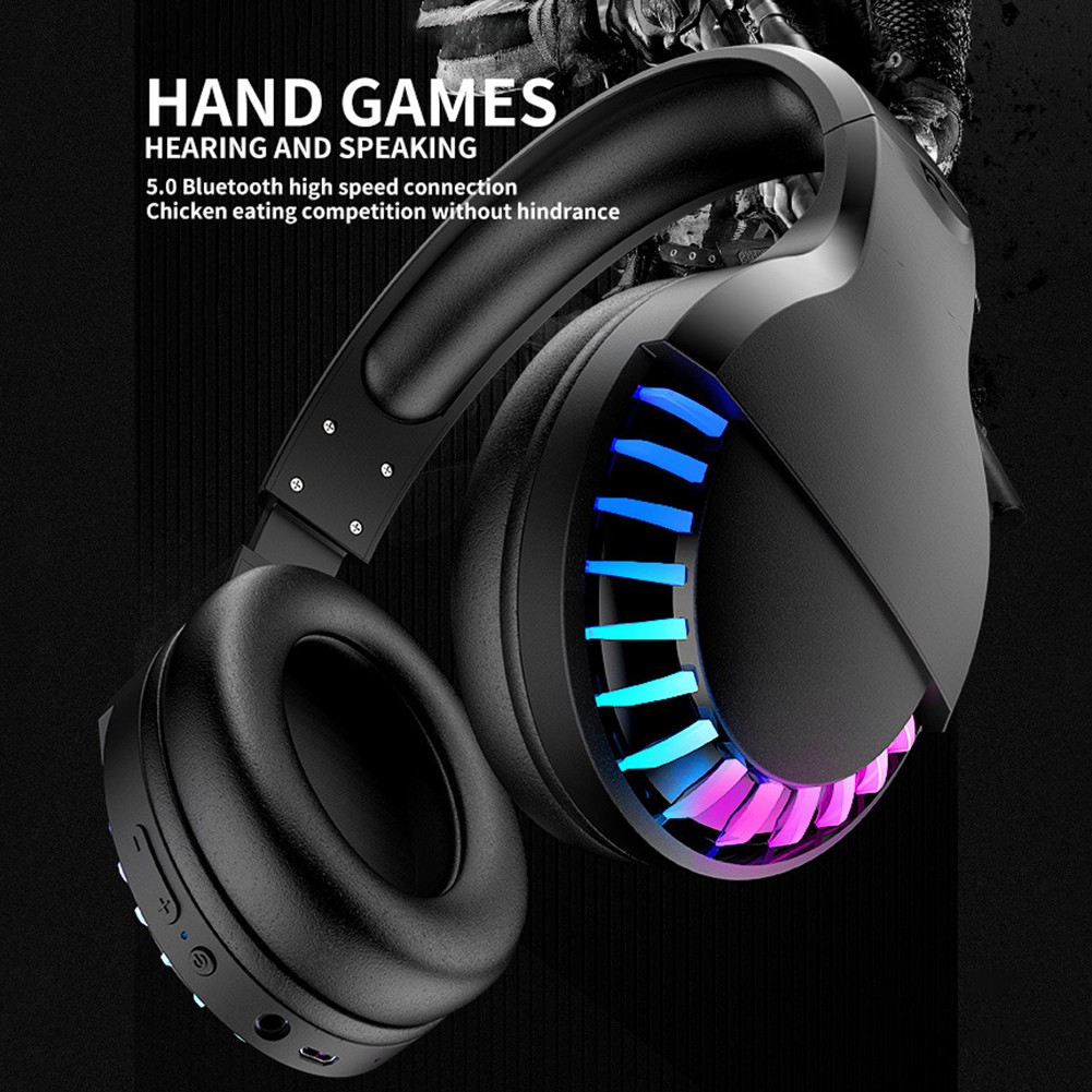 Tai Nghe Chơi Game Hel + Sh33 Bluetooth 5.0 Có Đèn Rgb