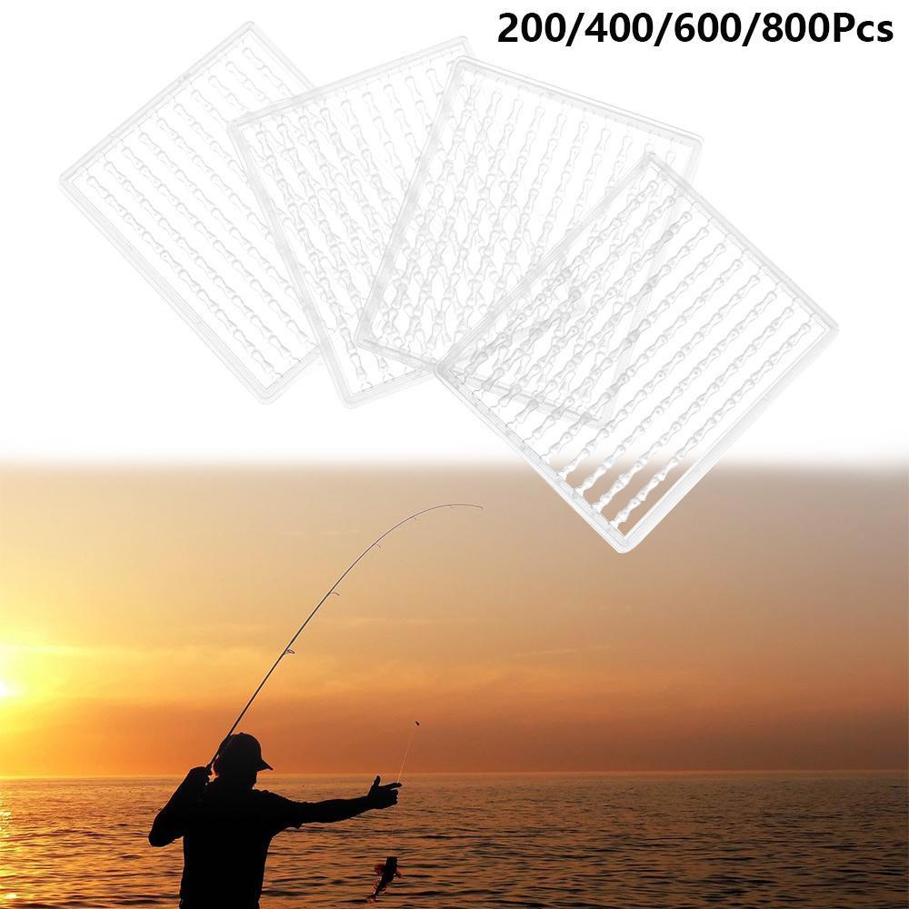 Set 200 / 400 / 600 / 800 Hạt Xỏ Lưỡi Câu Cá Màu Đen / Xanh Lá / Xanh Lá Chất Lượng Cao