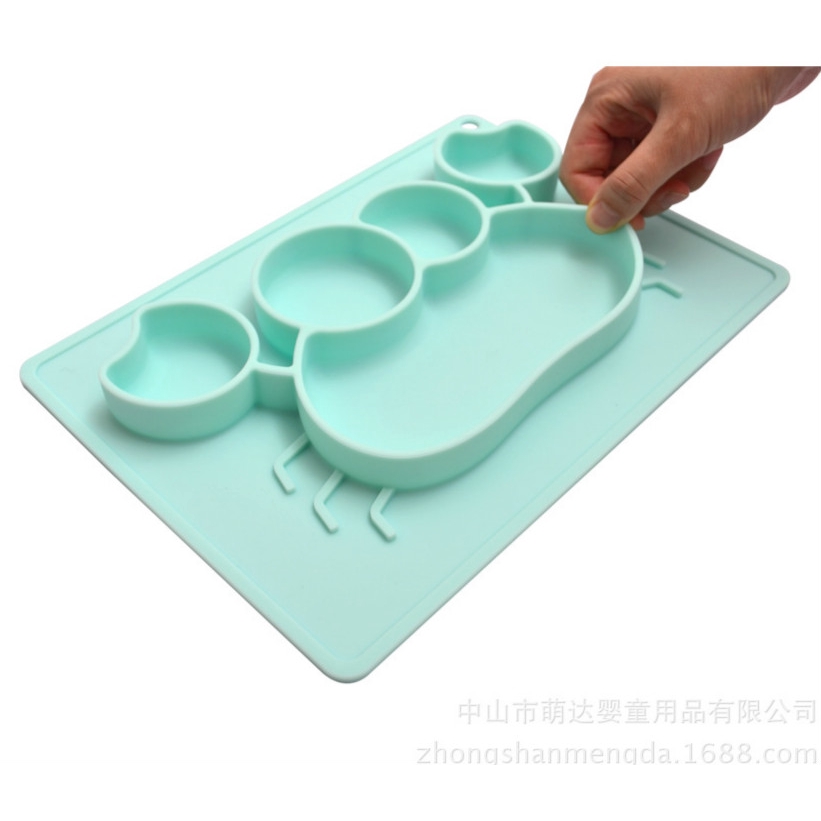 Khay Đựng Thức Ăn Bằng Silicone Hình Cua Dễ Thương Cho Bé