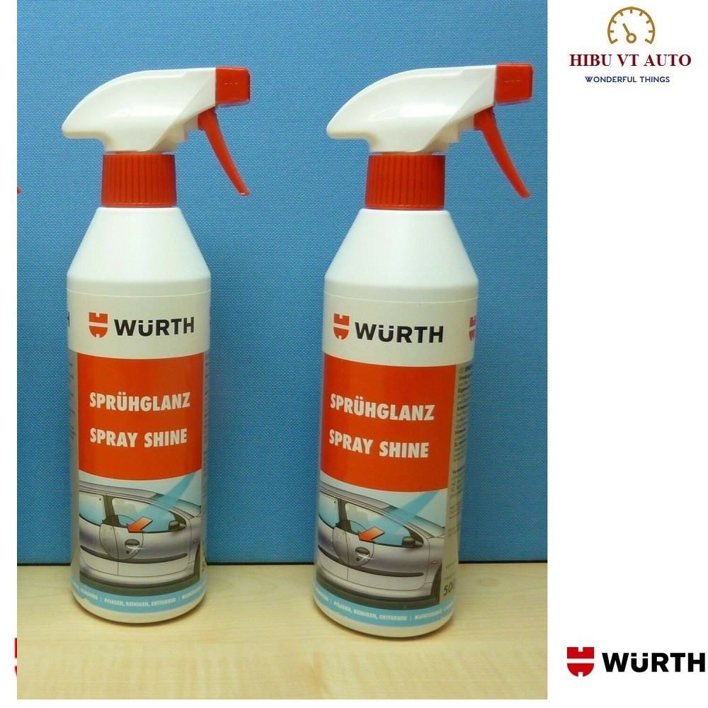 Xịt bóng sơn nhanh Wurth Spray Shine 500ml 0893011500