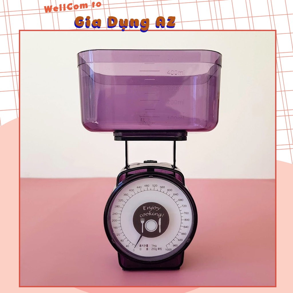 Cân nhà bếp mini có vạch chia cân đo nguyên liệu làm bánh thực phẩm trọng lượng 1kg Kitchen Scale AZ D2.078.DO