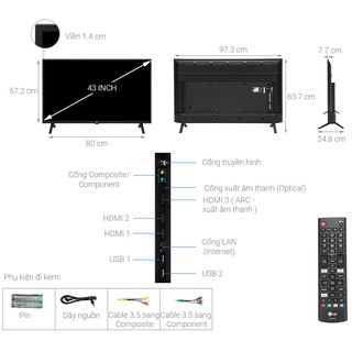 Tivi Led LG 43UN7000PTA 43 inch