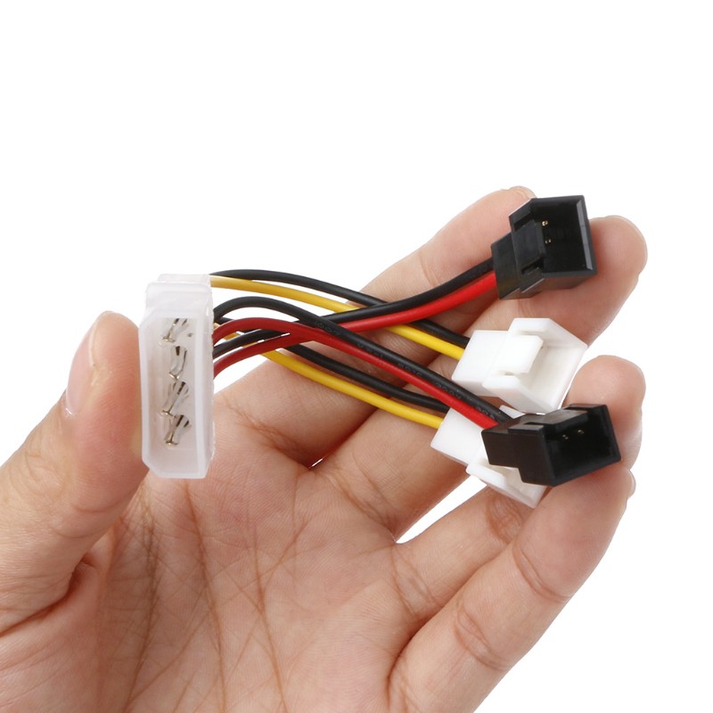 Dây Cáp Chuyển Đổi Từ Cổng Ide Molex 4-pin Sang 4x 3-pin Tx3