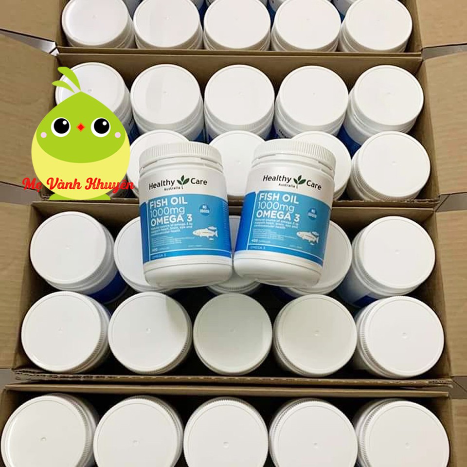 Dầu cá cho người từ 6 tuổi trở lên Healthy Care Fish Oil Omega-3 1000mg, Úc