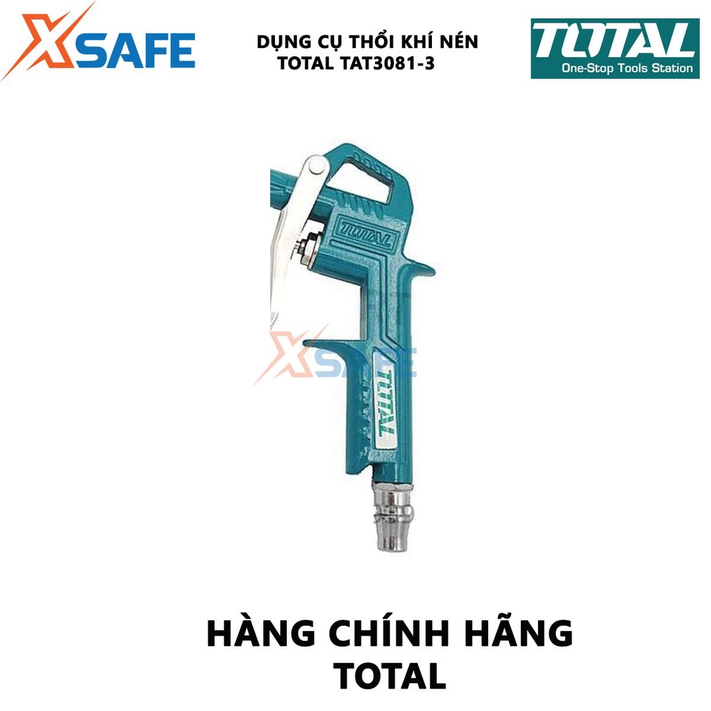 Dụng cụ thổi khí Total TAT3081-3 Súng xịt thổi khí Chiều dài ống phun 80mm Đầu nối kiểu Nitto phụ kiện của máy nén khí