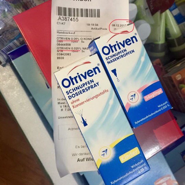 Thuốc nhỏ mũi Otriven cho bé