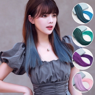 Tóc Giả Dài Thẳng Nhuộm Màu Ombre 20 Màu Thời Trang