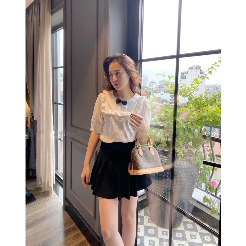 Bán sỉ á sơ mi trắng cổ bèo