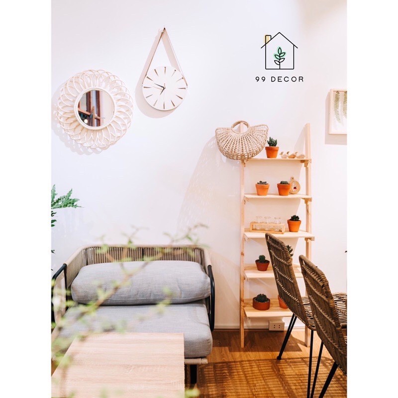 Giá/Thang gỗ dựa tường treo quần áo, phụ kiện chụp hình, Kệ treo đồ decor shop(Giá tại xưởng)