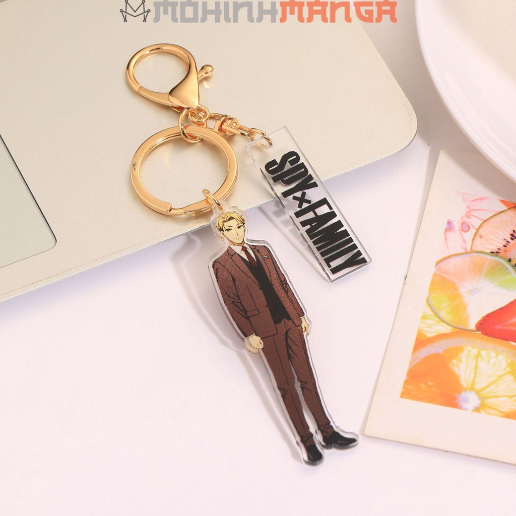 Móc khóa Spy X Family Gia đình điệp viên 2 mảnh các nhân vật Anya Loid Yor Forger phụ kiện túi xách điện thoại cực xinh