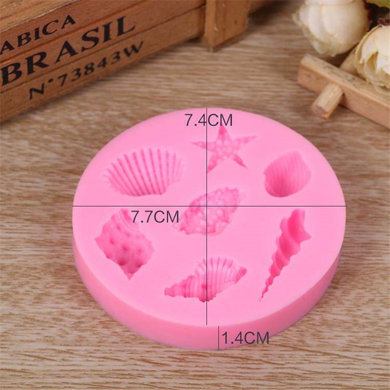 Khuôn Silicon Làm Bánh Tạo Hình Sinh Vật Biển 3d Độc Đáo