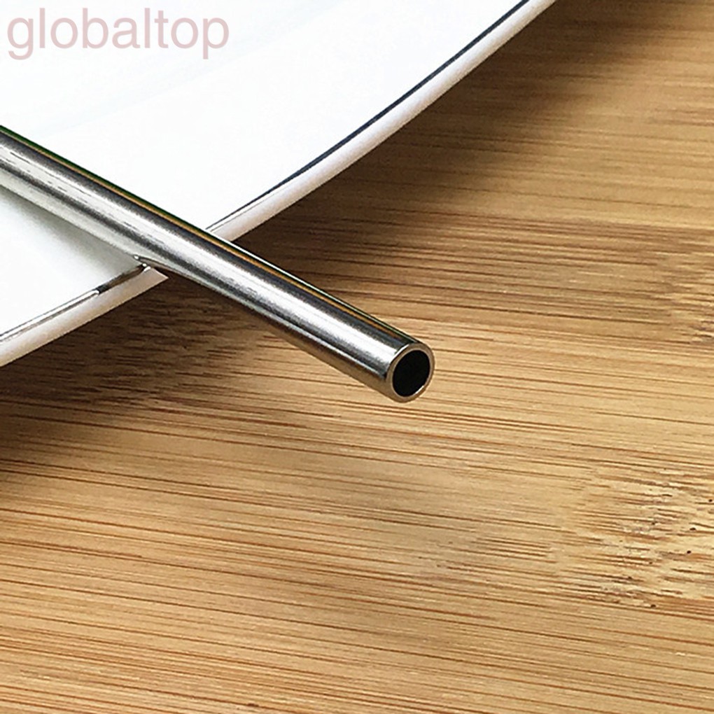 Ống Hút Thẳng / Cong Bằng Thép Không Gỉ 21.5cm