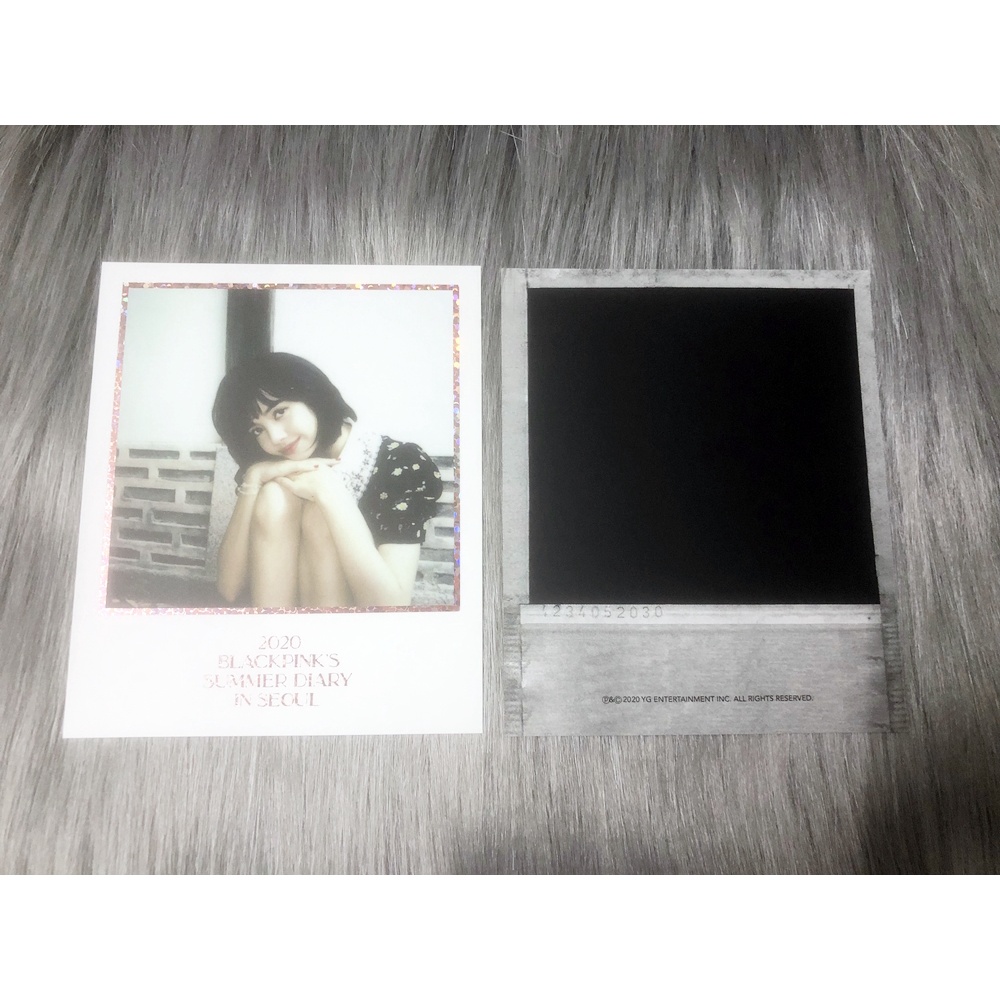 Card ảnh polaroid BLACKPINK LISA từ bộ Summer Diary 2020