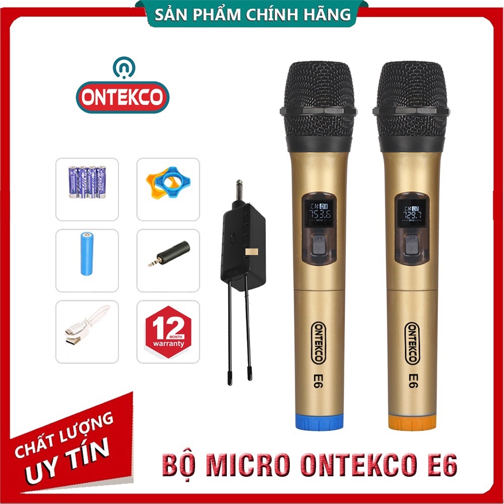 Micro Không Dây Karaoke V-W003, Chuyên Dành Cho Mọi Loa Kéo, Âm Ly, Tần Số 50, Hát Nhẹ Và Êm, bảo hành 12 tháng