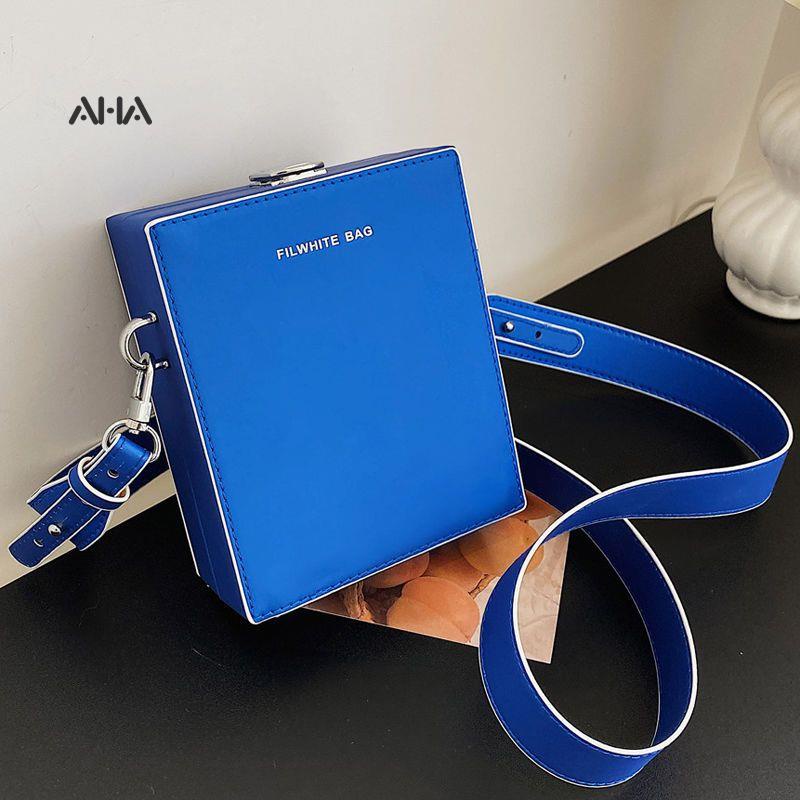 Túi đeo chéo AHA official đựng điện thoại màu trơn thiết kế đơn giản thời trang dành cho