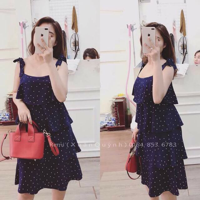 Váy chấm bi 2 giây