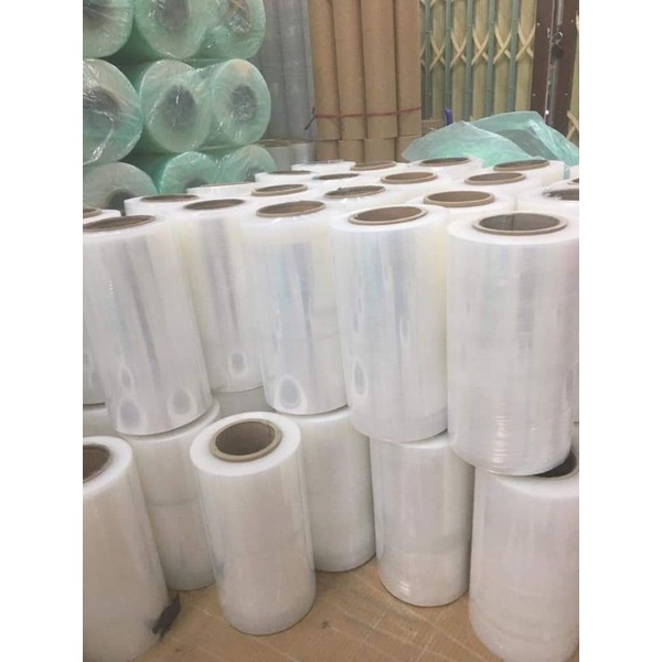 Cuộn 5kg khổ 50cm Màng PE, màng chít màu TRẮNG bọc quấn chống thấm hàng hóa