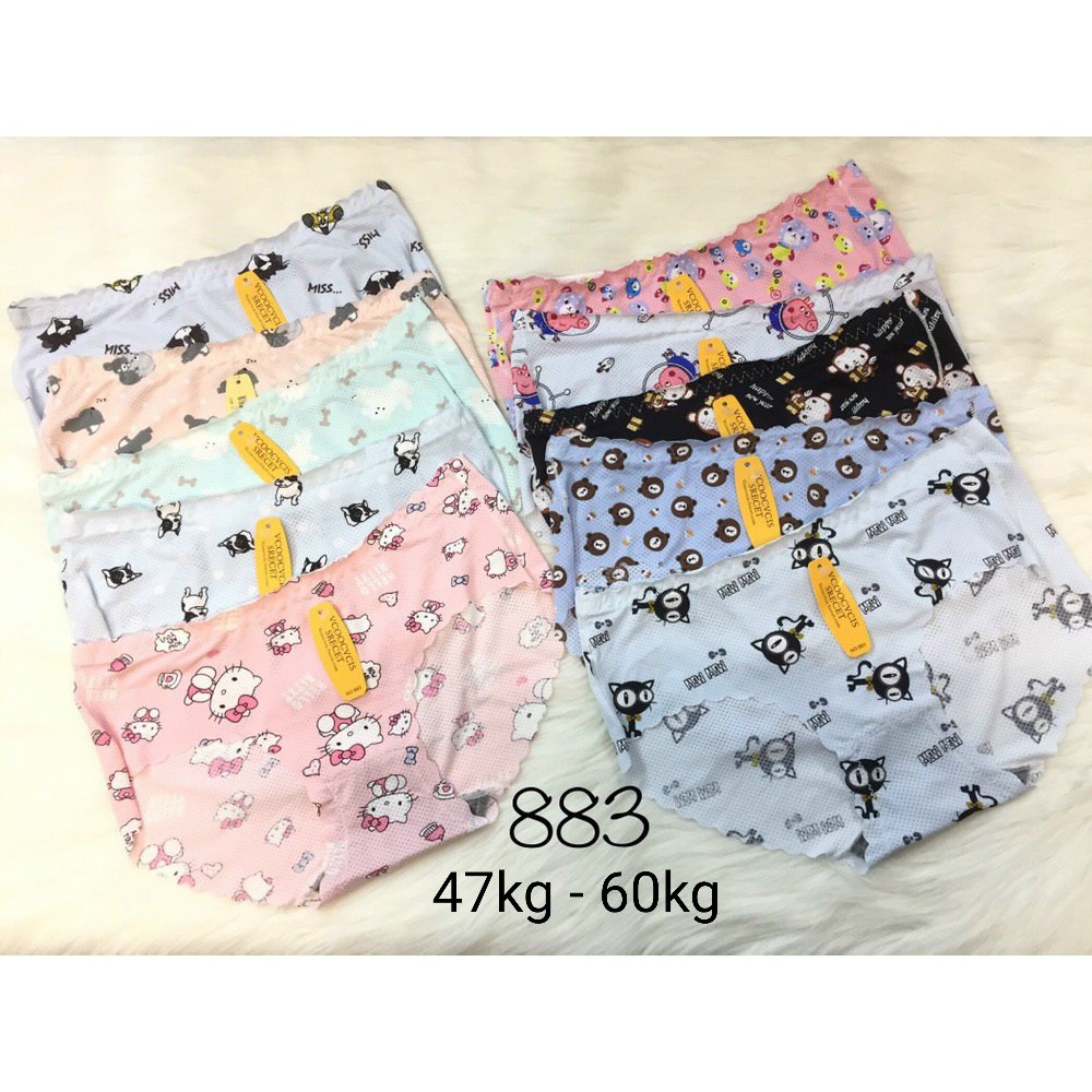 Quần lót su nữ thông hơi 🍀FREESHIP🍀 chất su bông lạnh, thấm hút mồ hôi - Fom lớn 48 - 60kg - Mã 883 | BigBuy360 - bigbuy360.vn
