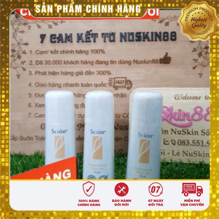 Lăn Khử Mùi NuSkin Scion Pure White Roll 100% dứt điểm hôi nách | BigBuy360 - bigbuy360.vn