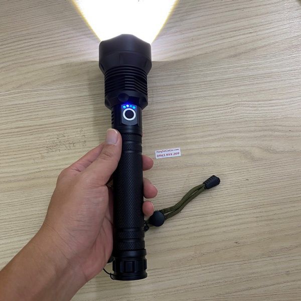 Đèn pin siêu sáng Ultrafire X92 cực sáng, zoom xa gần, pin to cực khỏe –