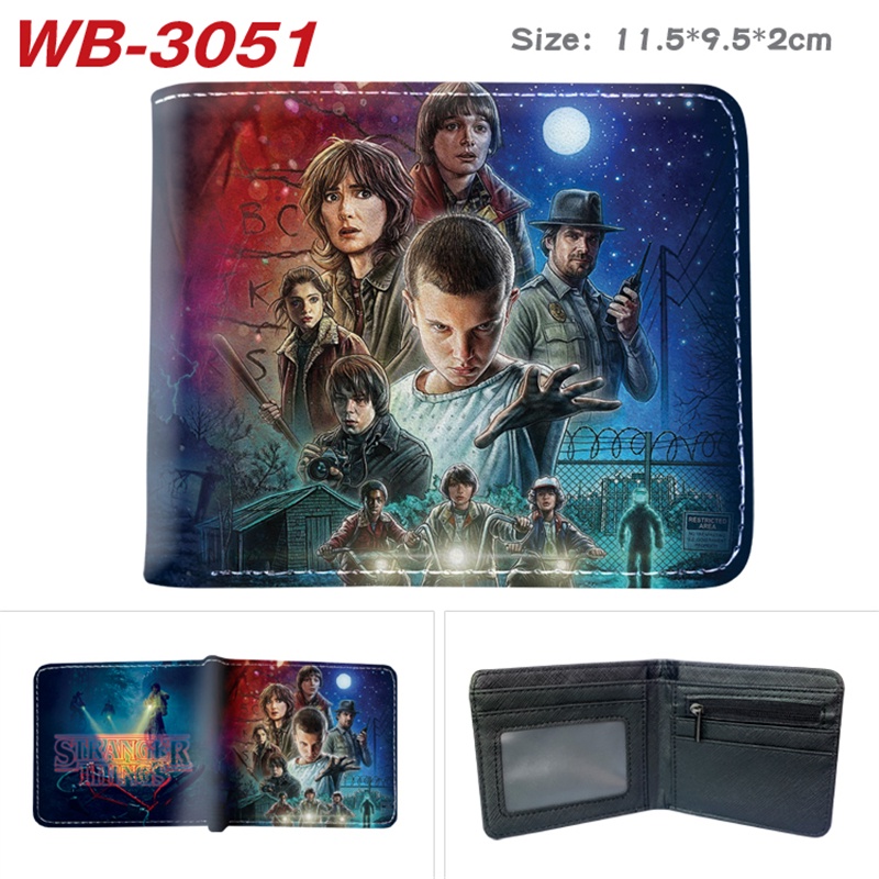 Ví Ngắn Gập Đôi In Hình Phim Stranger Things Mùa 4 Montauk Hoạt Hình Cho Học Sinh Giá Đỡ