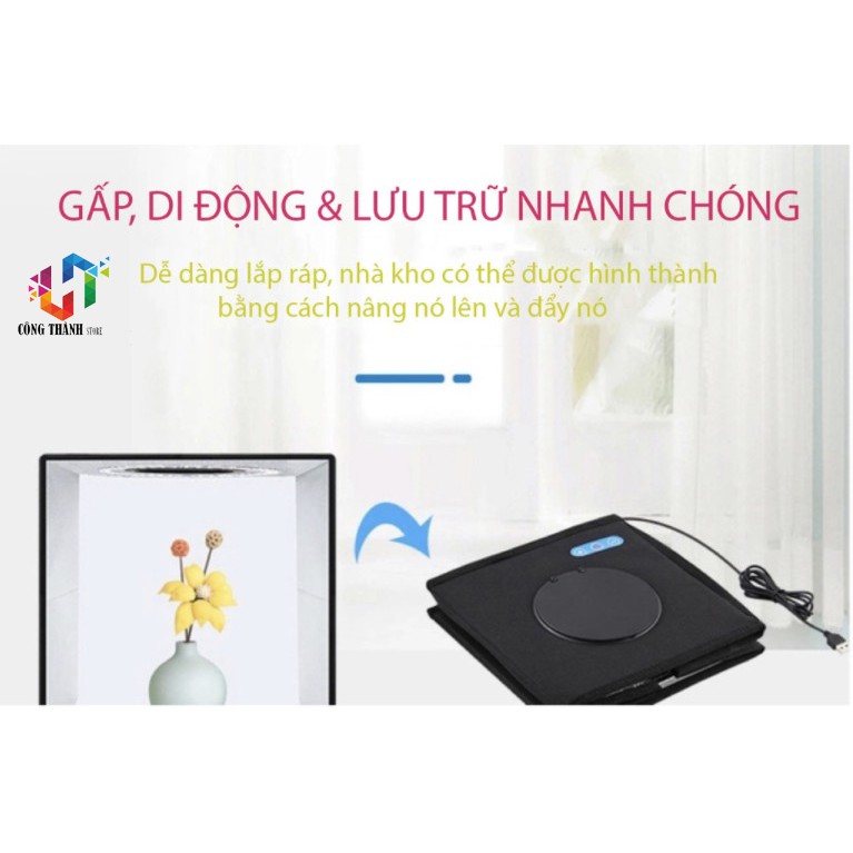 HỘP CHỤP ẢNH SẢN PHẨM PULUZ SZ 25*25 MÀU ĐEN