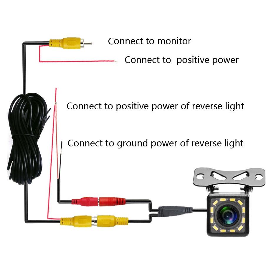 Bộ Camera Sau Cho Xe Hơi 6J4 12LED | BigBuy360 - bigbuy360.vn