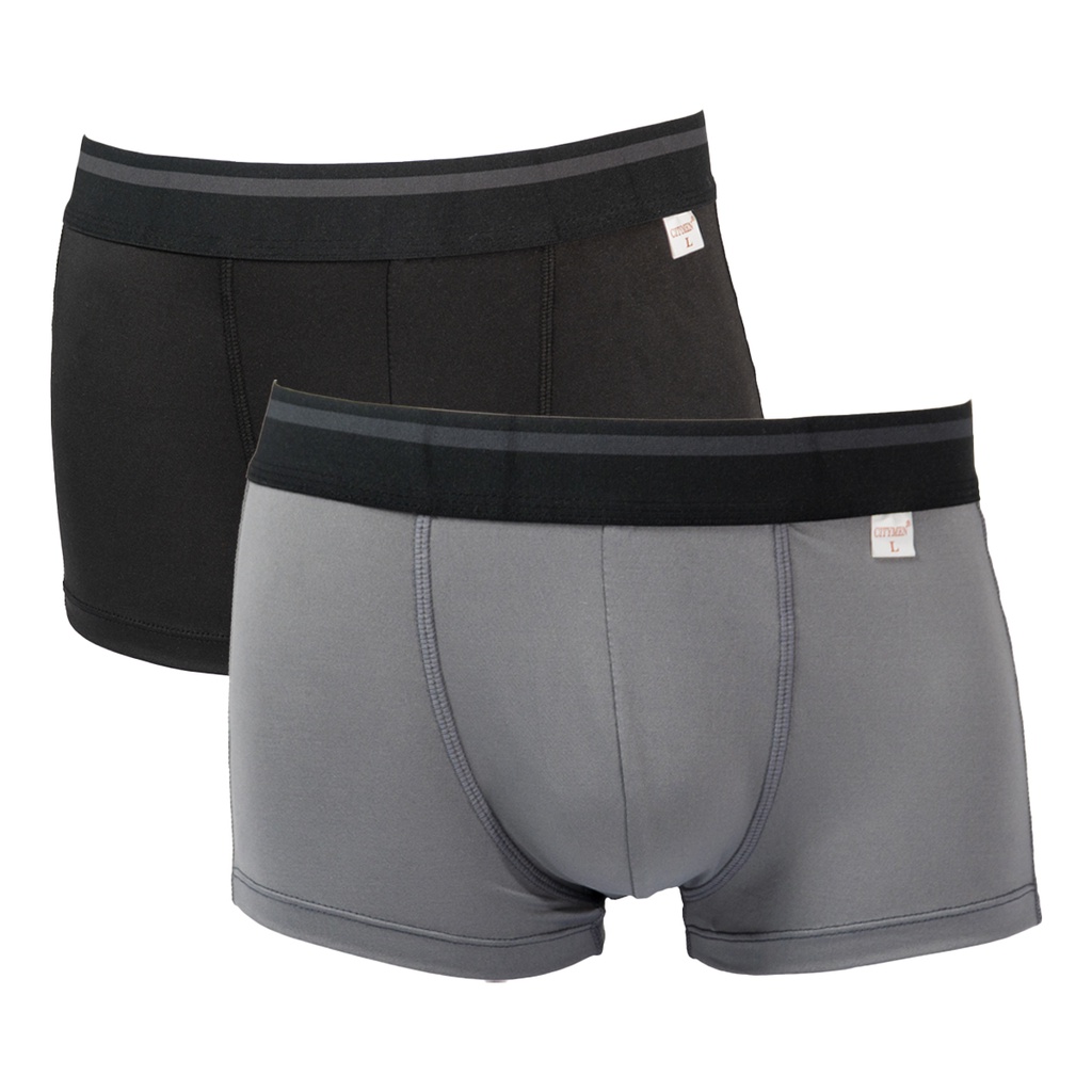 Combo 4 quần lót boxer nam CITYMEN lưng Sọc vải thun lạnh co dãn tốt, dễ chịu quần sịp đùi nam