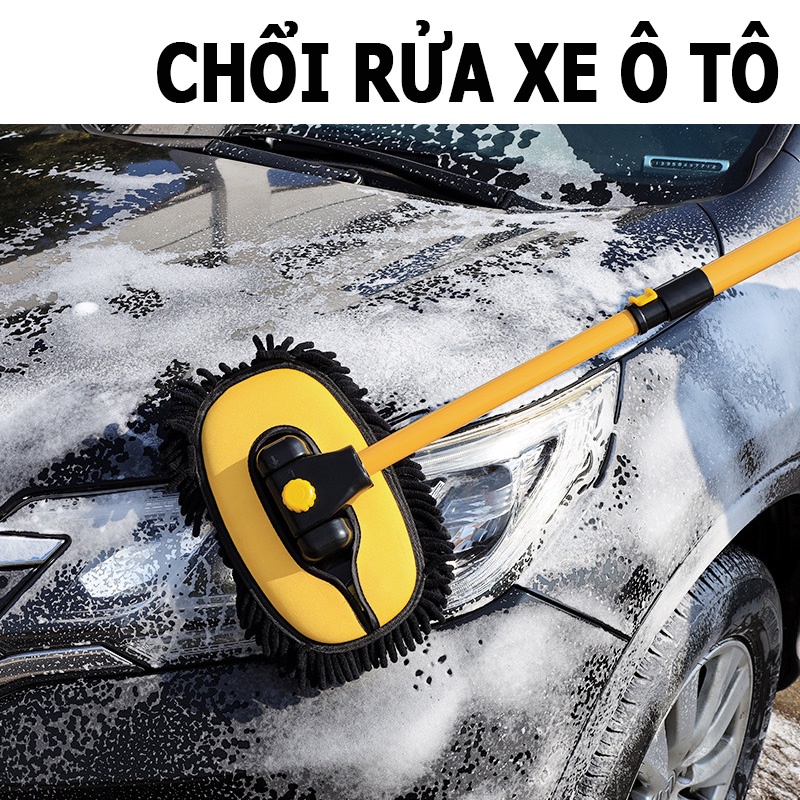 Chổi Rửa Xe Ô Tô, Cây Lau Ô Tô, Dụng Cụ Rửa Xe, Vệ Sinh Xe Hơi - Hàng Nhập Khẩu