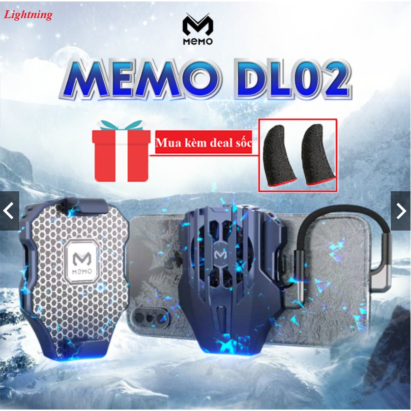 Quạt tản nhiệt điện thoại gaming sò lạnh Memo DL01 / DL05 / DL06 / DL02 / FL01 / FL05 / FL06 / chơi PUBG FF ROS