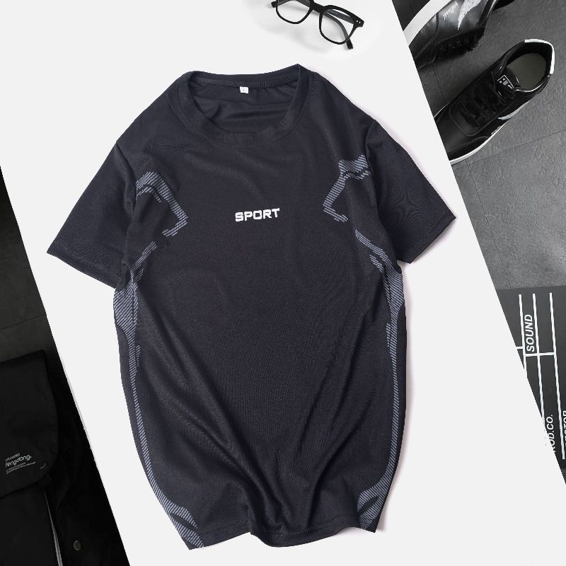 [HÀNG MỚI 2022] Áo Thun lạnh Thể Thao Nam Tay Ngắn cổ tròn from rộng giá rẻ có 5 màu 5 sizes từ M - 3XL áo thun | BigBuy360 - bigbuy360.vn