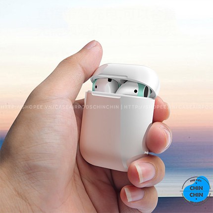 2 Nút Cao Su Silicon Siêu Mỏng Bọc Tai Nghe Apple Airpods 1 2 Đóng Được Dock - Phụ Kiện Chin Chin