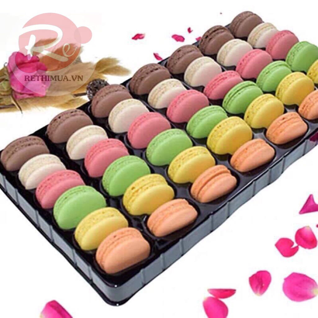 [SIÊU RẺ❤️] – Macaroon vỉ 42 chiếc - Trang trí bánh sinh nhật bánh kem